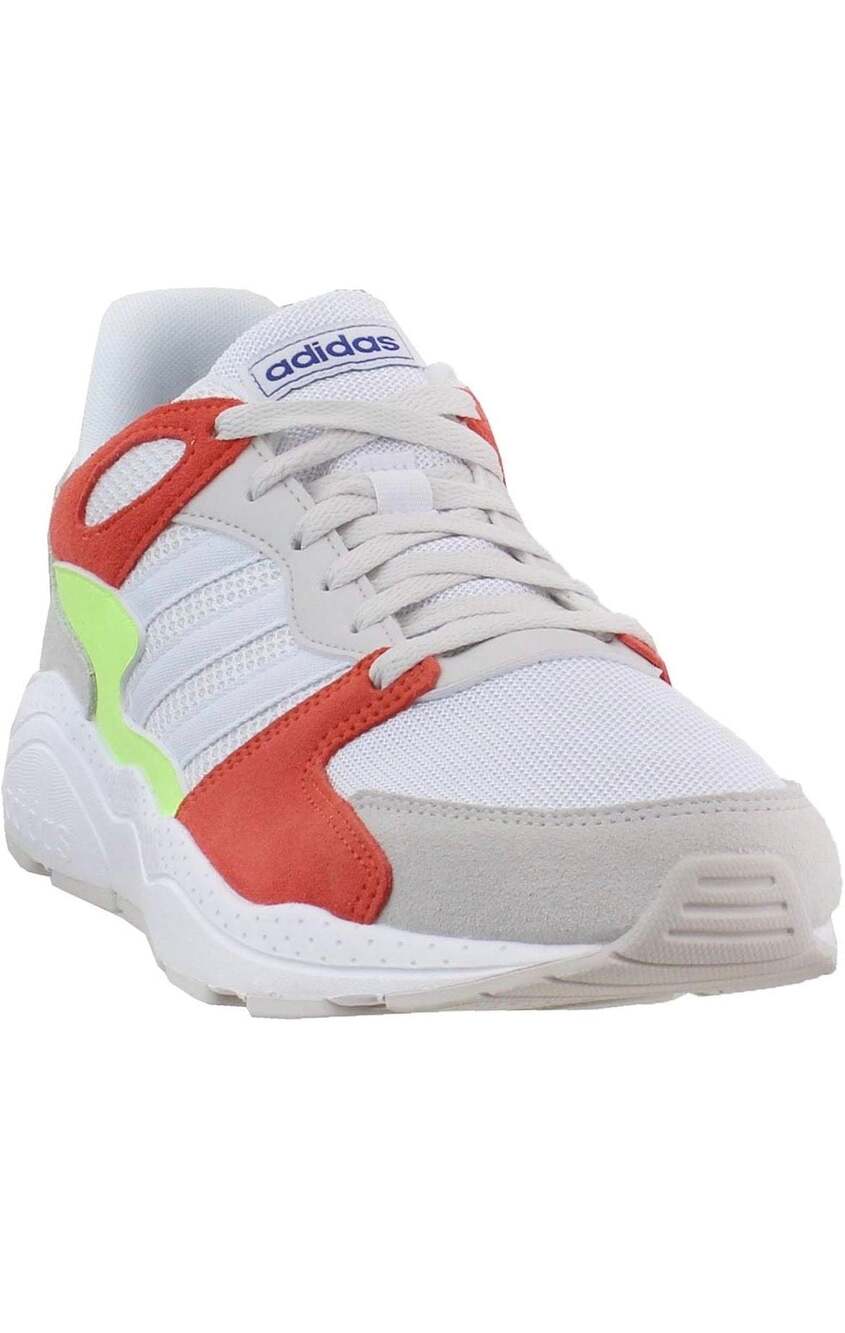 Adidas Chaos White Solar Orange Running Sneakers (EF1046)